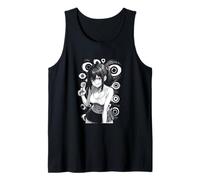 y2k goth ANIME GIRL eyes that watch ANIME grunge Camiseta sin Mangas