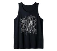 Y2K Grunge Anime Goth Alt Sigilism Japanese Ninja Graphic Camiseta sin Mangas