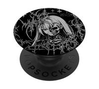 Y2K Grunge Anime Goth Alt Sigilism Japanese Zombie Graphic PopSockets PopGrip Adhesivo