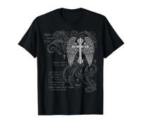 Y2k Grunge Cross Wings 2000s Vintage Goth EMO Harajuku Camiseta gráfica económica, Hombre, Negro, M