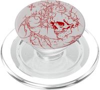 Y2K Grunge Red Skull Goth Alt Sigilism Vintage Graphic PopSockets PopGrip para MagSafe