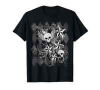 Y2k Grunge Skull Wings 2000s 90s EMO Harajuku Goth Camiseta