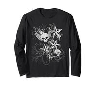 Y2k Grunge Skull Wings 2000s 90s EMO Harajuku Goth Manga Larga