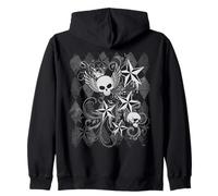 Y2k Grunge Skull Wings 2000s 90s EMO Harajuku Goth Sudadera con Capucha