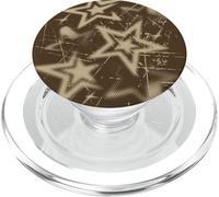 Y2k Grunge Stars 2000s Beige Cyber Vintage Graphic PopSockets PopGrip para MagSafe
