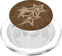 Y2k Grunge Stars 2000s Beige Tattoo Vintage Graphic PopSockets PopGrip para MagSafe
