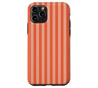 Y2K Indie Rayas Naranja Estética Retro Diseño Gráfico Carcasa para iPhone 11 Pro