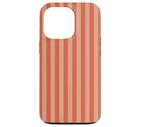 Y2K Indie Rayas Naranja Estética Retro Diseño Gráfico Carcasa para iPhone 13 Pro
