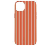 Y2K Indie Rayas Naranja Estética Retro Diseño Gráfico Carcasa para iPhone 14 Plus