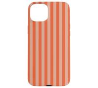 Y2K Indie Rayas Naranja Estética Retro Diseño Gráfico Carcasa para iPhone 15 Plus