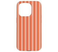 Y2K Indie Rayas Naranja Estética Retro Diseño Gráfico Carcasa para iPhone 15 Pro