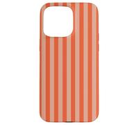 Y2K Indie Rayas Naranja Estética Retro Diseño Gráfico Carcasa para iPhone 15 Pro Max