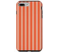 Y2K Indie Rayas Naranja Estética Retro Diseño Gráfico Carcasa para iPhone 7 Plus/8 Plus
