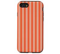 Y2K Indie Rayas Naranja Estética Retro Diseño Gráfico Carcasa para iPhone SE (2020) / 7 / 8