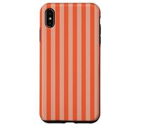 Y2K Indie Rayas Naranja Estética Retro Diseño Gráfico Carcasa para iPhone XS Max
