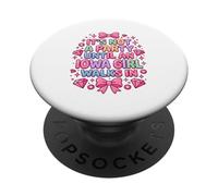 Y2K Iowa Girl Pink Bows Party Party Aesthetic Midwest PopSockets PopGrip Adhesivo