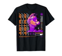 Y2K Just Play - Estética de graffiti urbano audaz Camiseta