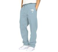 Y2K Pantalones de ocio para hombre holgados elegantes pantalones de playa cómodos pantalones deportivos para el día a día Pantalones de chándal para hombre Pantalones de chándal de un solo color