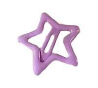 Y2K - Pinza para el pelo de estrella para niños, antideslizante, clip lateral colorido, pasador para el pelo dulce para mujer, tocado con estrella