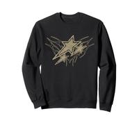 Y2k Stars 2000s Tattoo Beige Vintage Grunge Graphic Sudadera