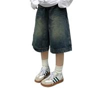 Y2K Vintage Baggy Jean Shorts Womens Lavada Pierna Ancha Capri Pantalones Casual Barril Jeans Denim Shorts Mens de Gran Tamaño Jorts