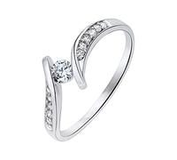 Y2koloring - Anillo de compromiso para mujer, anillos de declaración para todas las mujeres, anillos de corazón abierto para mujer, 8, Metal, Sin piedras preciosas