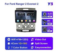 (Y3 1G 16G FO)Car Radio Multimedia Player For Ford Ranger 2 Everest 2 For Mazda BT-50 BT 50 2006-2011 Android Auto Navigation GPS Stereo Video