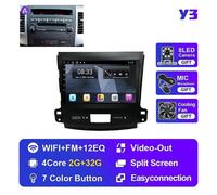 (Y3 2G 32G A)Car Radio for Mitsubishi Outlander Xl 2005-2012 for Citroen C-Crosser 2007-2013 Autoradio Audio Stereo 2din Multimedia