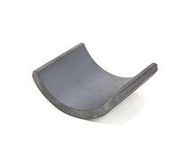 Y30Bh Ferrite Arc Magnet Para Bricolaje, Ingeniería, Tuberías, Generadores Y Turbinas Eolicas - 47mm O.R x 39mm I.R x 85 Grados x 73mm de Espesor (Norte en I.R.)