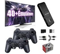 Y5 - Consola de videojuegos retro 4K, consola retrogaming de vídeo, compatible con 45+ emuladores, 2 mandos inalámbricos de 2,4 GHz, Gamepad Stick portátil Plug and Play para TV (128 GB)