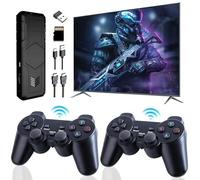 Y5 Retro Game Console,Nostalgia Game Stick con 48+Emuladores Más de 45000/51000Juegos,Dual Wireless Controllers 2.4GHz para TV,Gaming Console Soporte Multiplayer,Plug & Play con 4K Video (64g)