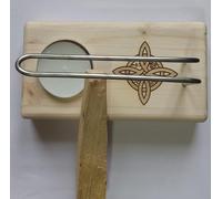 YA-DECOREGALOS Soporte Quemador de Madera Hecho a Mano para Palo Santo/Atados/nciensos/Conos i+ 1Palo Santo Vela y Varillas, Diseño de Nudo Celta. Relaja y CREA un Ambiente ideoneo para meditar