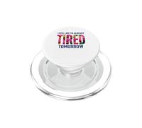 Ya Estoy Cansado mañana Divertido Dicho Floral PopSockets PopGrip para MagSafe