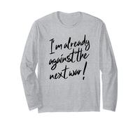 Ya Estoy en contra de la próxima Guerra (Declaración de Paz) Manga Larga