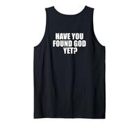 ¿Ya has Encontrado a Dios? Fe Minimalista basada en la Espalda Camiseta sin Mangas