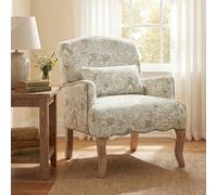 Ya-Home Silla Individual de Lino Butaca de Salón Vintage,Sillón de Lectura con Estilo Mediado Siglo Silla de Ocio Retro con Patas Maderas Macizas para Hogar/Apartamento，Verde