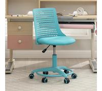 Ya-Home Silla Infantil Regulable en Altura para Escritorio, Silla Ergonómica con Respaldopara para Niño de 3 a 10 años, Silla Giratoria con Ruedas para Aula y Estudio,Azul