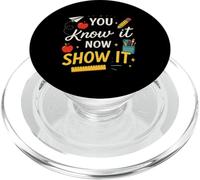Ya lo sabes ahora muéstralo motivacional profesor divertido PopSockets PopGrip para MagSafe