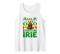 Ya Mon Everything Irie Jamaiican Patois Rasta Weed Fumar Marihuana Camiseta sin Mangas