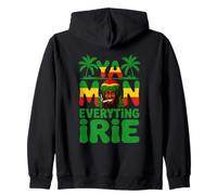 Ya Mon Everything Irie Jamaiican Patois Rasta Weed Fumar Marihuana Sudadera con Capucha