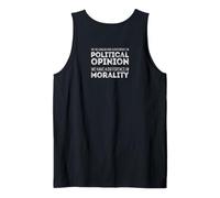Ya no diferimos en política, diferimos en moralidad Camiseta sin Mangas