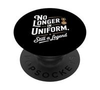 Ya no en uniforme sigue siendo una leyenda Día de los Veteranos PopSockets PopGrip Adhesivo