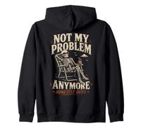 Ya No Es Mi Problema - Diseño Esqueleto Divertido Sudadera con Capucha