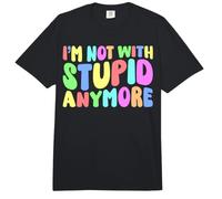 Ya no Estoy con estúpido Divorcio Ruptura sarcástica Divertido Comfort Colors Adult Heavyweight T-Shirt