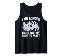 Ya no Lucho por mi Derecho a la Fiesta Amante de los Gatos Camiseta sin Mangas