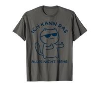 ¡Ya no puedo hacer todo esto! - gato dedo medio trabajo Camiseta