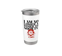 Ya no soy un peligro para la sociedad (Declaración divertida) Vaso térmico de acero inoxidable de doble pared