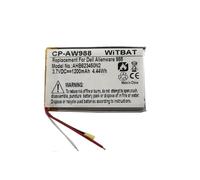 Ya probado. Aplicable a: Auriculares inalámbricos para juegos Alienware Aw988. Batería Ahb623450n2.