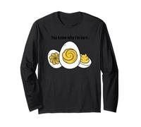 Ya Sabes por qué Estoy aquí Deviled Eggs Thanksgiving Funny Manga Larga