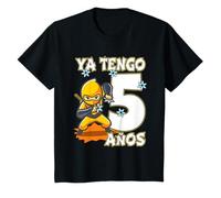 Ya Tengo 5 Años | 5 Años Cumpleaños Niño | Ninja Camiseta